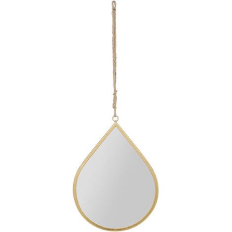 Miroir goutte fer Ornalise doré 27x37cm (1/2)