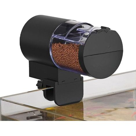 Distributeur automatique de nourriture pour aquarium, 100 ml, programmable, résistant à l'humidité, convient aux poissons et aux tortues. (1/4)