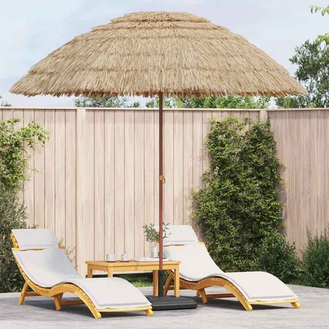 Beach Parasol Brown Ø 265 x 267 cm Steel vidaXL (1/5)