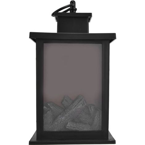 Lanterne de cheminée LED, poignée suspendue Portable, Simulation de décoration, Kit de survie, lumière chaude (1/5)