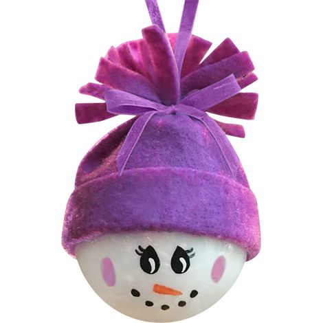 Weihnachtsdekoration, personalisierter Weihnachtsbaumschmuck (lila) (1/2)