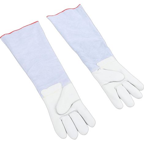 Antigel, Cryogéniques en Cuir 60 Cm pour la Manipulation de Glace Carbonique, Paume Renforcée, Doublure Isolée, Couverture étendue du Poignet pour une Utilisation Industrielle en Laboratoire (1/5)