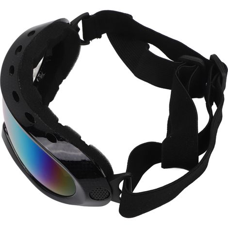 Lunettes de protection pour animaux de compagnie en extérieur, protection UV, lunettes de soleil universelles pour chats et chiens, lunettes assorties amusantes, monture à motif peau de serpent, verre (1/5)