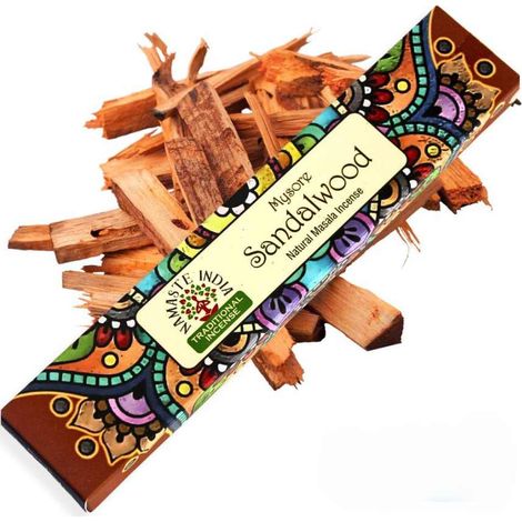 Bastoncini di incenso in legno di sandalo Masala Namaste Mandala (1/2)