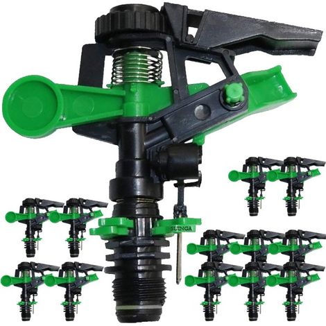 Set di 25 Irrigatori agricoli settoriali da 1/2'', da 6 a 12 metri  Irrigatore settoriale per giardino e agricoltura