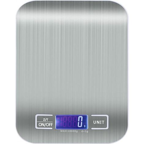 Balance de cuisine Longziming, précision 1 g, acier inoxydable, 10 kg-AquaForge (1/5)