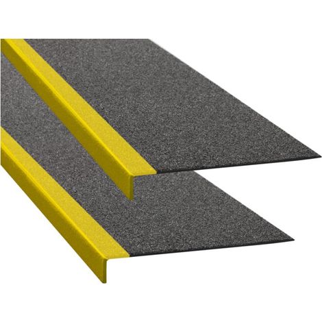 Moravia Équerre antidérapante noire bord jaune 230 × 600 × 30 mm (1/2)