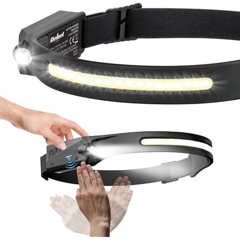 Wiederaufladbare USB-Stirnlampe, starke Leistung