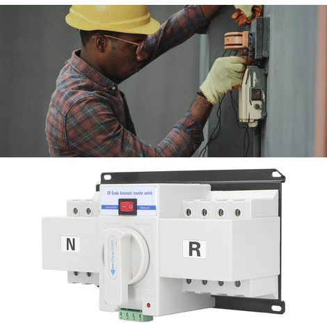 SGQ1-63/4P 400V 63A Automatischer Umschalter für zwei Stromversorgungen, elektronischer automatischer Leistungsschalter für zwei Stromversorgungen (1/5)