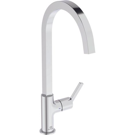 Ideal Standard Grifo de cocina Gusto proy.204mm baja presión caño cuadrado Cromo, BD412AA