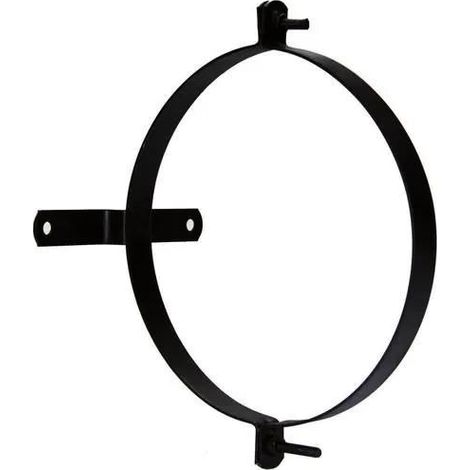 Glasierte Ofenrohrschelle mit Stütze 150 mm. (2 Stücke)
