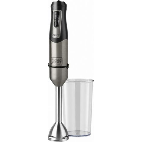 Black & Decker BXHB1200E 1 l Pürierstab 1200 W Schwarz, Edelstahl (1/4)
