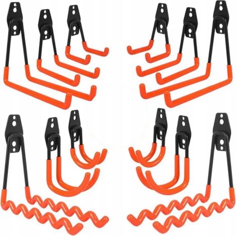 Set di 12 ganci appendiabiti in metallo per garage. (1/5)