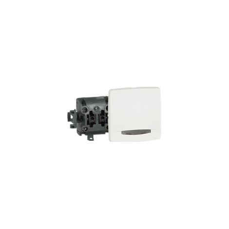 Pulsador componible con indicador saliente - Blanco