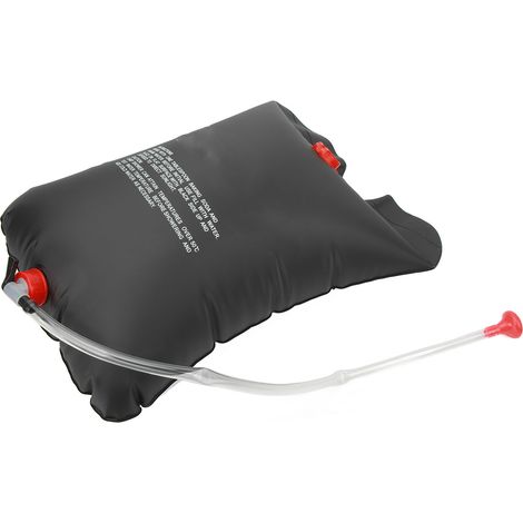 Sac de douche de camping 5 gallons (20 L) avec chauffage solaire, idéal pour la plage, la natation et les voyages en plein air. (1/5)