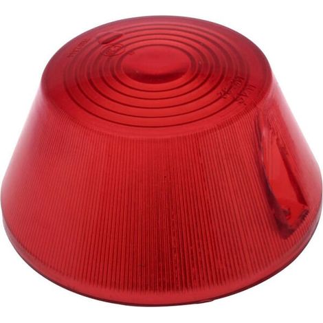 Paralume basso WE-92, 19, rosso 1400690215