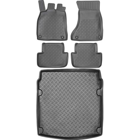 Juego de alfombrillas para coche y maletero para Audi A4 B8 Sedán (2008-2015).