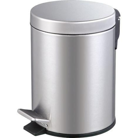 Primaster Treteimer Classic 5 l Edelstahl Kosmetikeimer Badeimer Mülleimer (1/2)