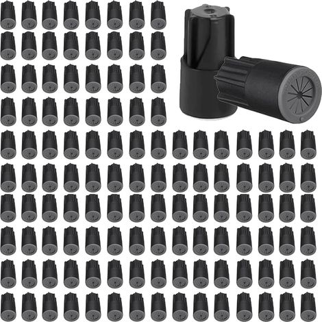 FLITI Pack of 120 Waterproof Gel Electrical Connectors for Landscape Lighting, Building Applications, Installation in Damp Locations, 22 AWG-12 AWG (Black) (1/4)