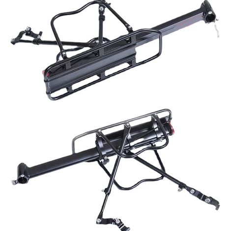 Porte-bagages arrière vélo VTT fer à dégagement rapide support étagère sièges porte-bagages accessoires vélo (1/5)