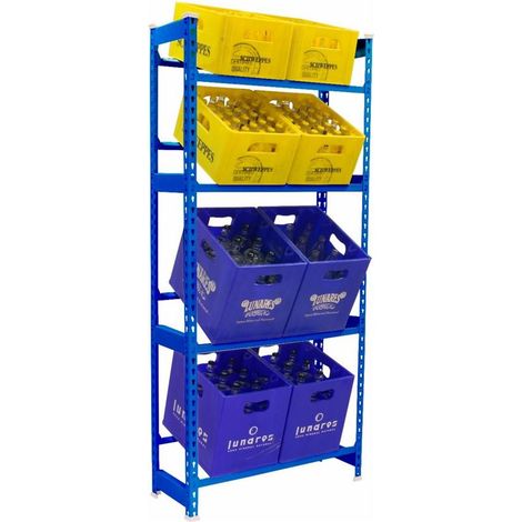 Botellero SIMONBOTTLE 4-2000x800x300 AZUL - 8425437119507 - Simon Rack