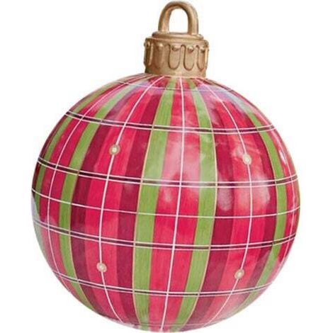 Giant 60cm Christmas bauble, transparent bauble, giant inflatable Christmas baubles, outdoor inflatable Christmas bauble, PVC Christmas decorations