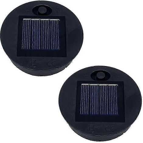 Lot de 2 embouts de rechange pour lanternes solaires, étanches et ronds (7 cm) (1/5)