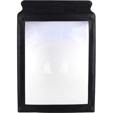 Loupe - Loupe de lecture - Feuille grossissante - Grossit 3x - Feuille pour agrandir la page - Format A4 Panneau extra large - pleine page - Loupe de lecture - Loupe - Pratique pendant la lecture (1/5)