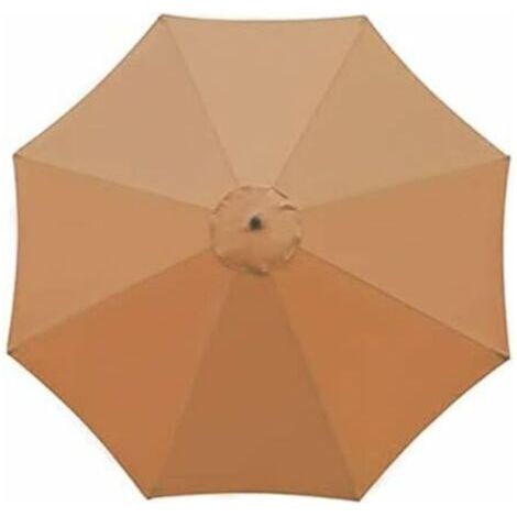 Sonnenschirm (khaki), Ständer nicht im Lieferumfang enthalten, Sonnenschirm, Gartenschutz, geeignet für Balkon, Terrasse, Patio, Schwimmbad (Durchmesser 3 m)