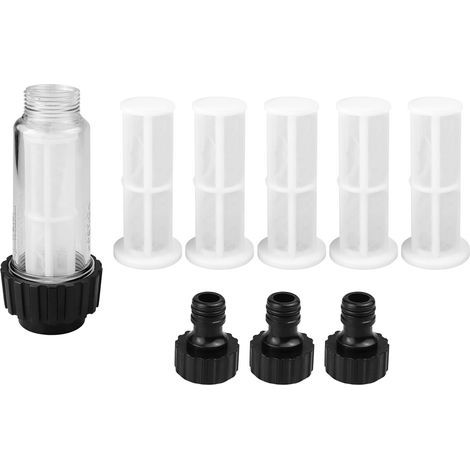 Water filter nozzle, garden hose, pressure washer, outdoor garden inlet, 3/4" fitting, washing machine inlet filter (1/4)