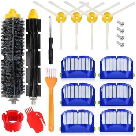 FENOPLASTICAFOREHILL Accessoires Kit pour iRobot Roomba 600 604 605 606 610 612 614 615 616 620 621 626 627 630 631 632 639 640 650 651 660 669 670 671 672 675 676 680 681 685 687 689 690 691 692 694 (1/5)