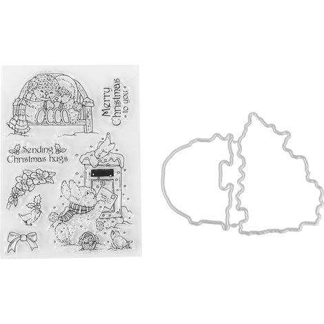 Dekorativer, transparenter Stempel, einzigartige Form, mit Stanzform zum Basteln und Scrapbooking. (1/5)