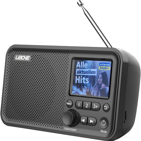 Radio Portable avec Bluetooth 5.0 Radio Dab/Dab+ et FM, écran Couleur 2,4", 80 préréglages, Radio de Cuisine avec câble ou Batterie de 2000mAh, Connexion MicroSD/TF/AUX, Fonctions d'alarme (1/5)