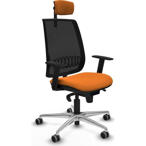 Sedia da ufficio piqueras y crespo ergonomica nero arancione (1/2)