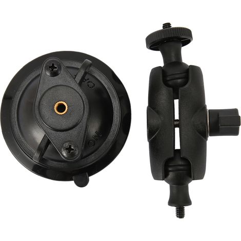 Support de caméra à ventouse avec filetage 1/4 pouce, rotation à 360°, pour pare-brise et tableau de bord de voiture, compatible avec Insta360 et DJI Action. (1/5)