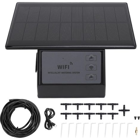 Kit D'irrigation Goutte à Goutte Automatique avec Batterie Wifi, Pompe à Eau Automatique Solaire pour Jardin, Maison, Plantes en Pot, Arrosage de Jardin, Jardin Extérieur, Kits (1/5)
