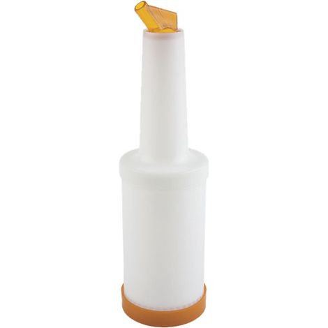 Bottiglia di plastica per dosaggio/conservazione APS, capacità 1 litro, arancione