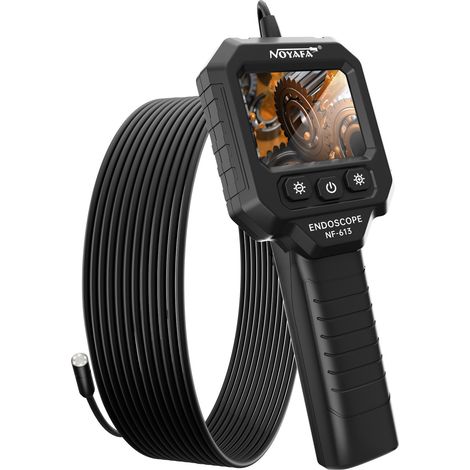 La caméra endoscopique portable NOYAFA NF-613 (câble rigide de 10 mètres) est dotée d'un écran IPS de 2,8 pouces, de 6 LED, d'un diamètre de 8 mm et d'un indice d'étanchéité IP67.