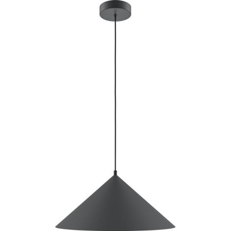 Maytoni Basic Cone Plafonnier moderne en forme de dôme de 35 cm, noir, 1 x E27