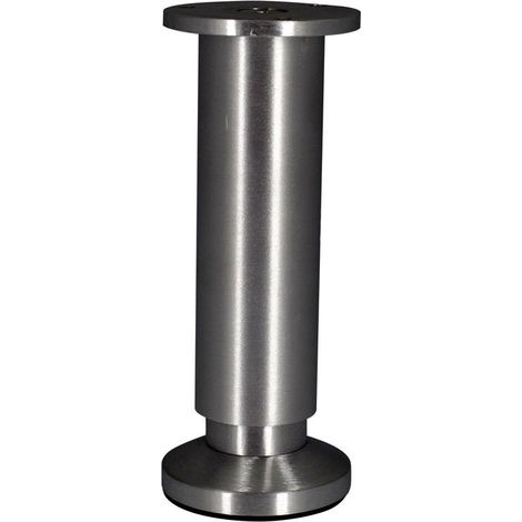 Pata de mueble CIME, acabado cromado, 3,8 cm de diámetro x altura regulable de 15 a 17 cm. CIME (1/4)