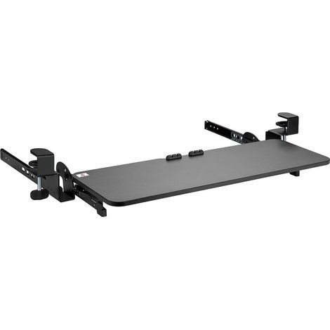 Mac-lean Soporte de Teclado Negro Ajustable 67 x 24 cm