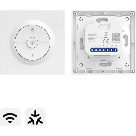 SONOFF Fusion Orb-DIM (MINI-DIM-E), intelligenter Dimmerschalter, matt, 2,4 GHz WLAN, Neutralleiter erforderlich, für dimmbare LED-/Glüh-/Halogenlampen, kompatibel mit Siri und Alexa (1/5)
