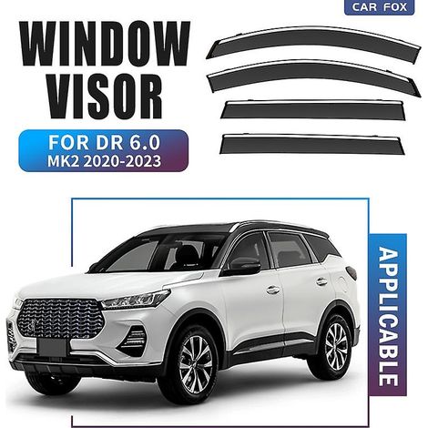 Déflecteurs de pluie Weather Shield pour vitres de voiture, accessoires pour DR 6.0 MK2 2020-2023, déflecteurs de vitre, 4 pièces ( ) (1/5)