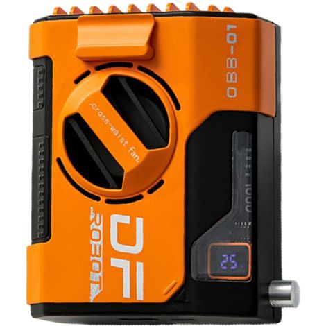 Fan portable rechargeable of 10 000 mah, mini fan of size with time of operation max 24 h, 5 speeds 13 000 tr/min, flow air powerful for outdoor, chantier, farm, (1/5)