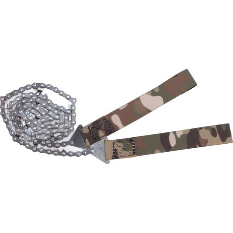 Scie à chaîne de poche portable de 91 cm (36 pouces) à dents fines, scie manuelle pour l'élagage et la survie en plein air. (1/5)