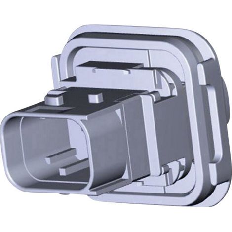 TE Connectivity Boîtier femelle pour platines série HDSCS, MCP Nbr total de pôles 2 1-1564546-1 1 pc