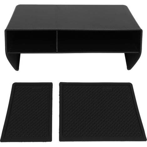 Boîte de rangement pour Console centrale, polyvalente, résistante à la déformation, antidérapante, pour Civic 11th 2022 à 2024, noire (1/5)