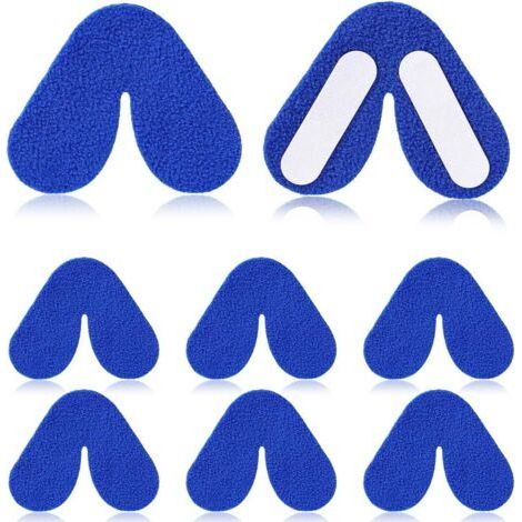 8 Pièces Coussinets Nasaux pour Masque CPAP, Coussin de Nez pour Machine Respiratoire, Coussinet Nez de Masque Apnée du Sommeil, Confortables, Adaptés à la Plupart des Masques Nasaux (1/5)