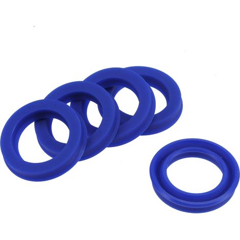 5 Pièces Joints Radiaux UHS, Joints d'Huile en PU pour Vérins Hydrauliques (Bleu, 18 mm ID x 26 mm OD x 5 mm de largeur) (1/5)