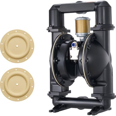 Mophorn Pompa Pneumatica a Doppia Membrana 598 L/min, Prevalenza massima 79,86 m, Pompa per Trasferimento di Olio fino a 114 PSI, Realizzata in Lega di Alluminio, Adatta per Gasolio e Cherosene (1/5)